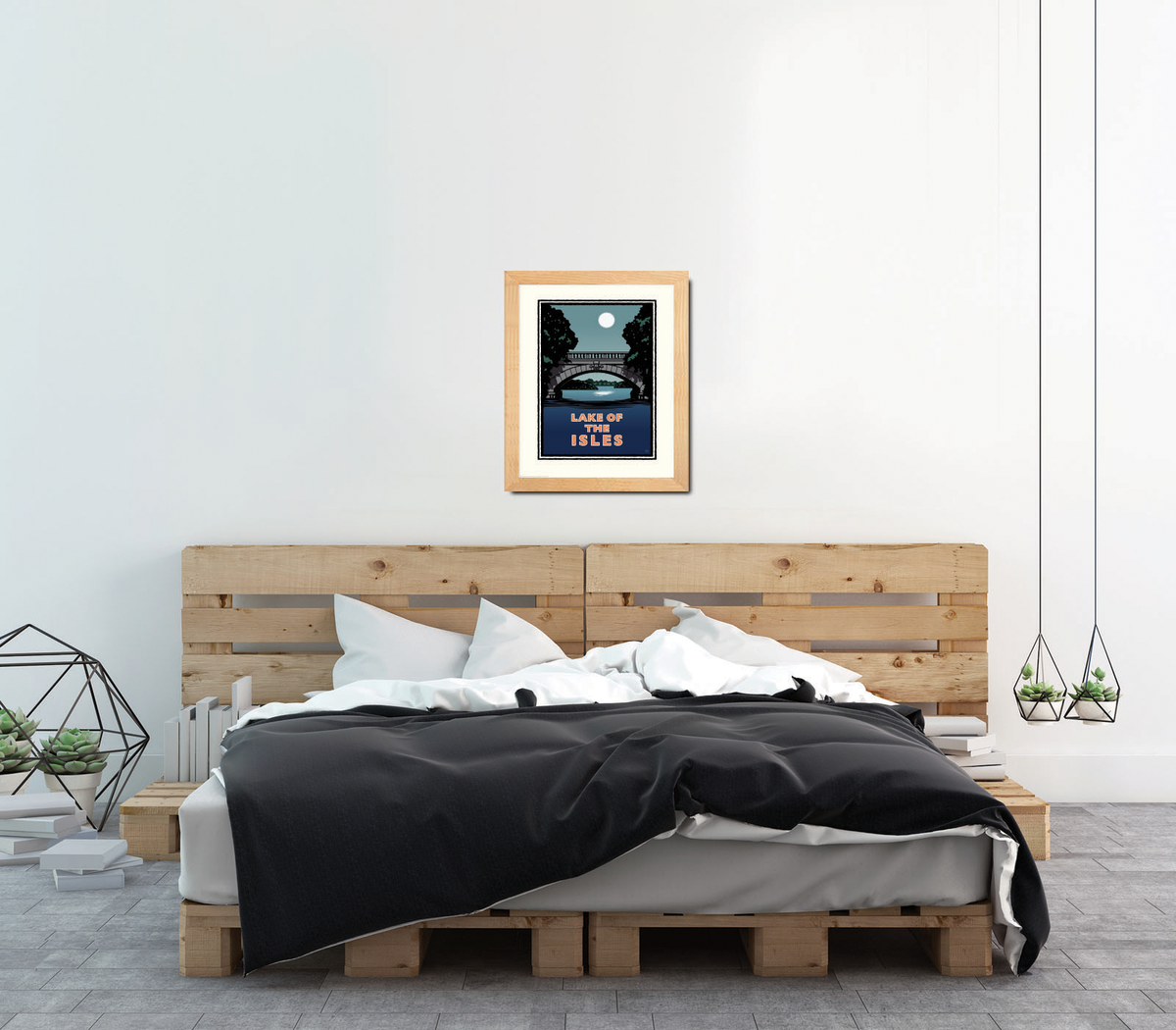 Landmark MN | Lake of the Isles Night Art Print