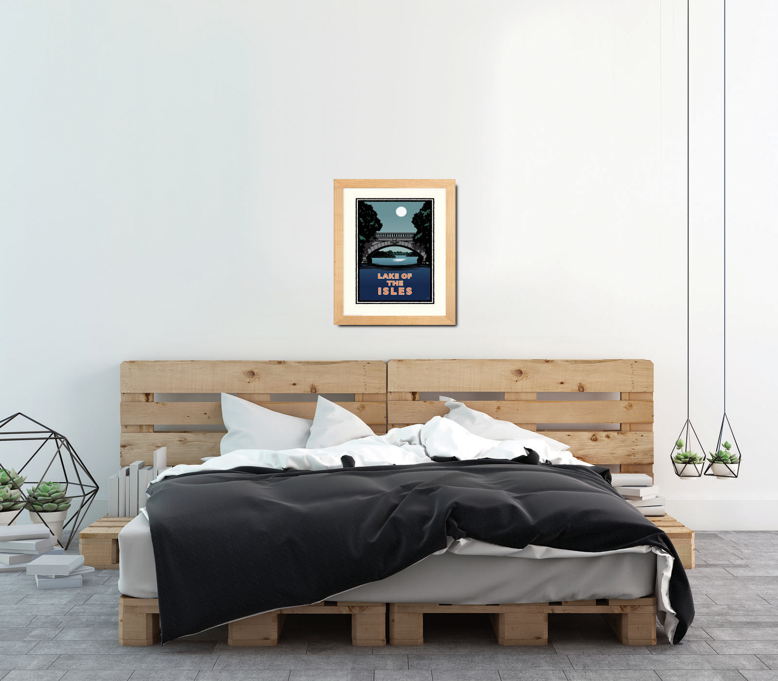 Landmark MN | Lake of the Isles Night Art Print