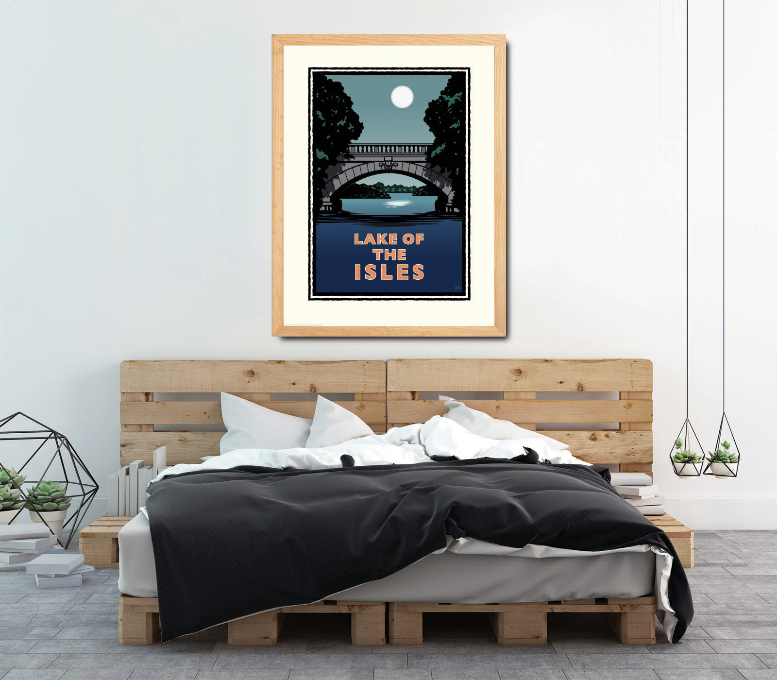 Landmark MN | Lake of the Isles Night Art Print