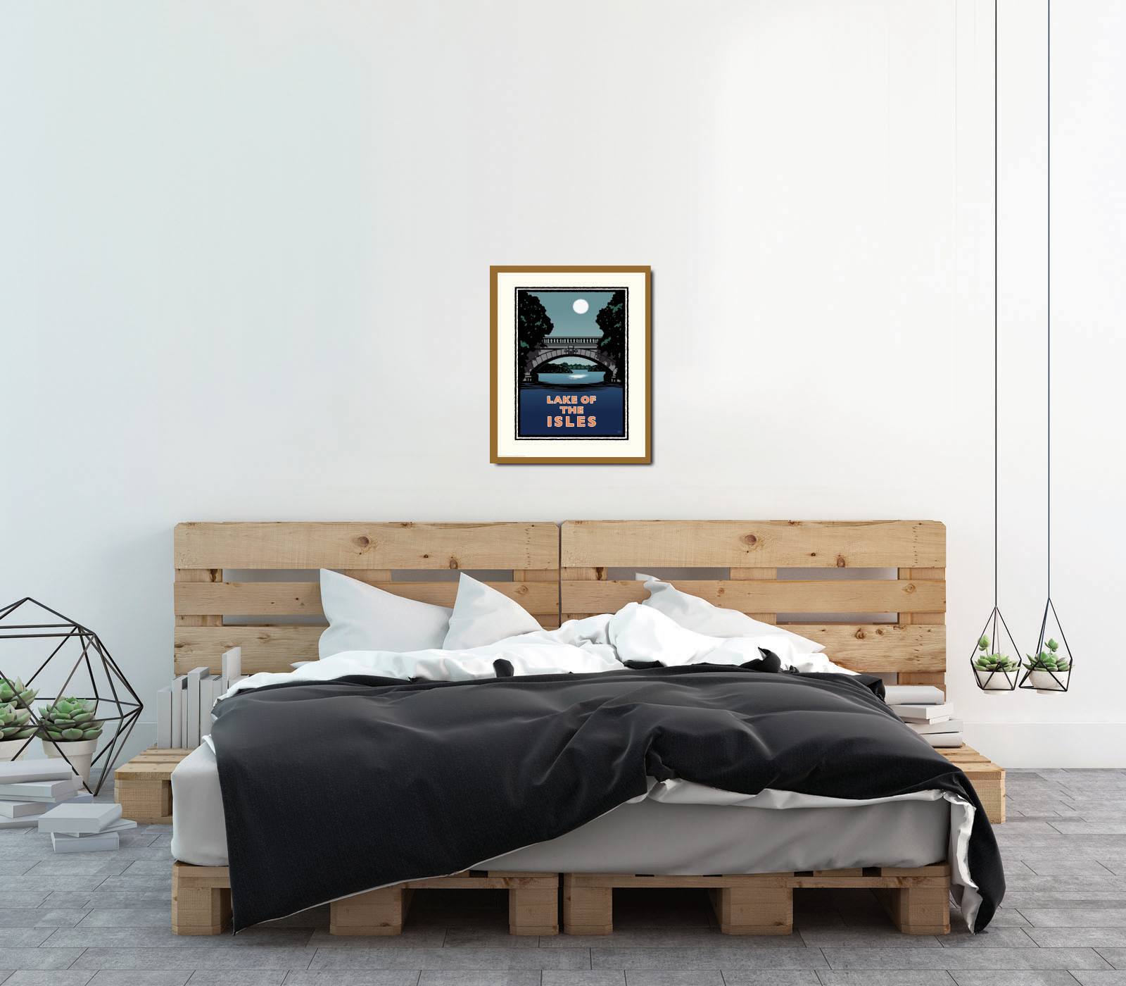 Landmark MN | Lake of the Isles Night Art Print