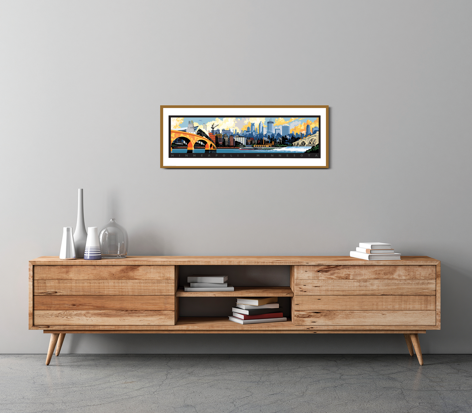 Landmark MN | Minneapolis Skyline Giclee Art Print