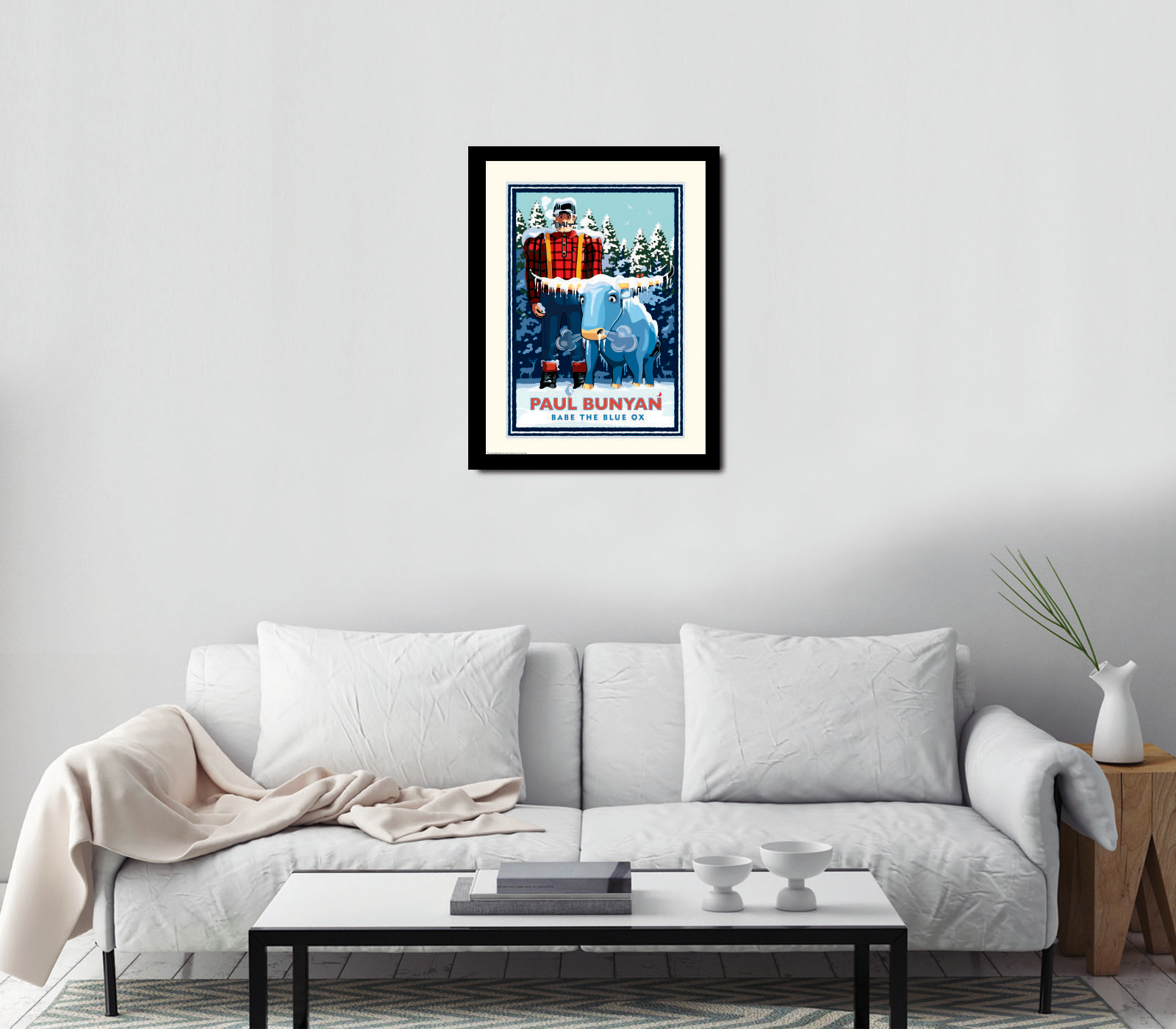 Landmark MN | Paul Bunyan Winter Scene Art Print
