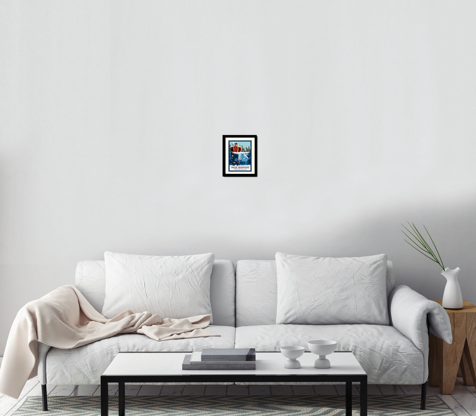 Landmark MN | Paul Bunyan Winter Scene Art Print