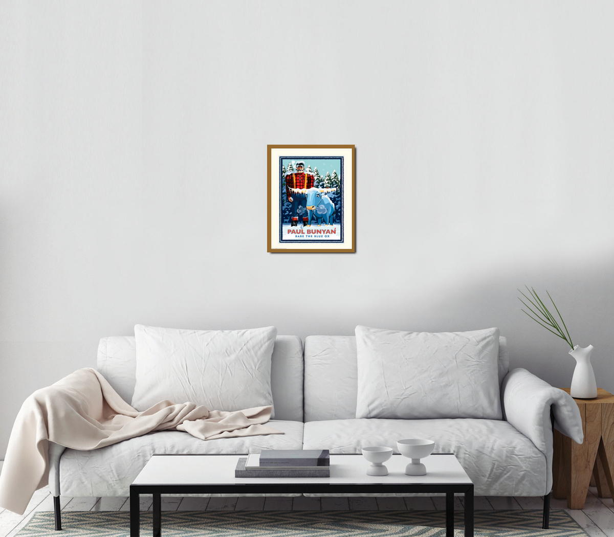 Landmark MN | Paul Bunyan Winter Scene Art Print