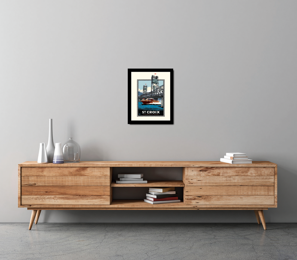 Landmark MN | St. Croix River Boating Art Print