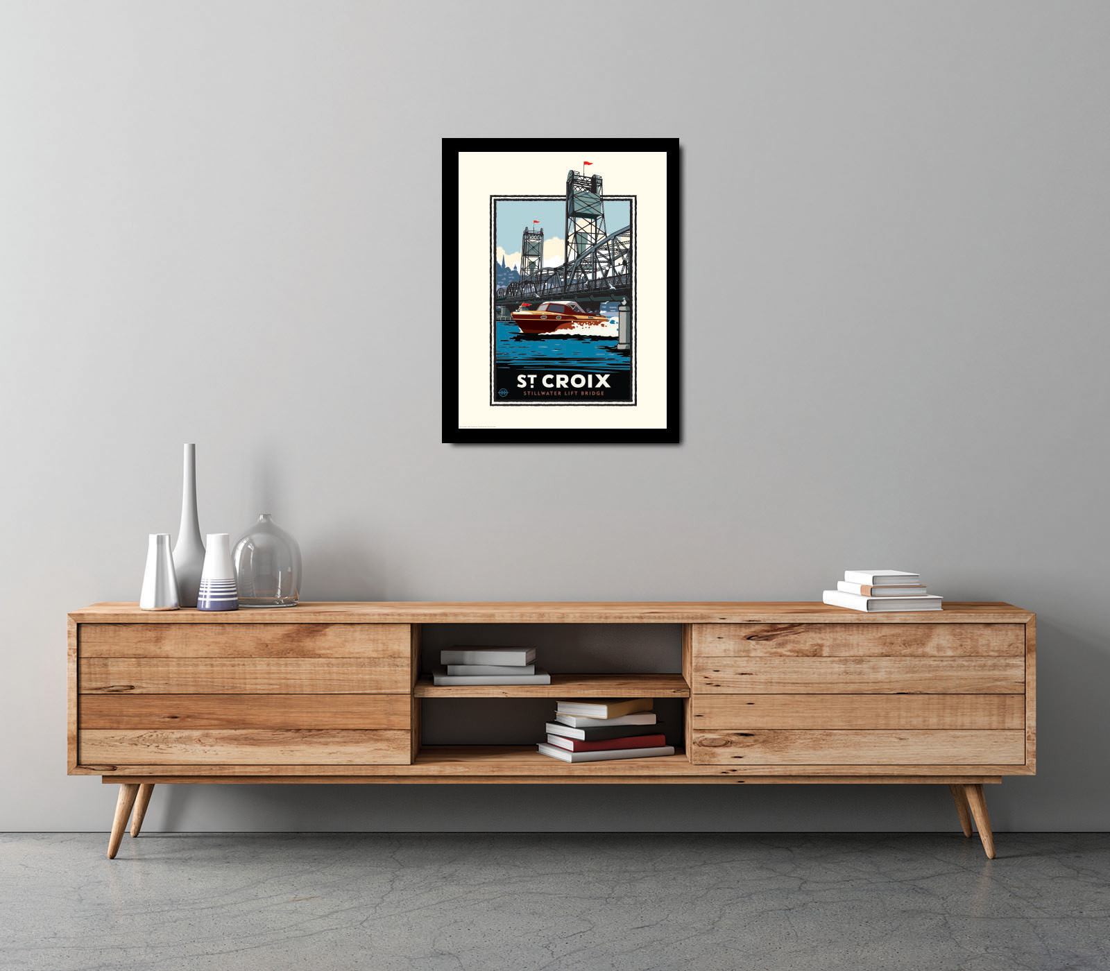 Landmark MN | St. Croix River Boating Art Print