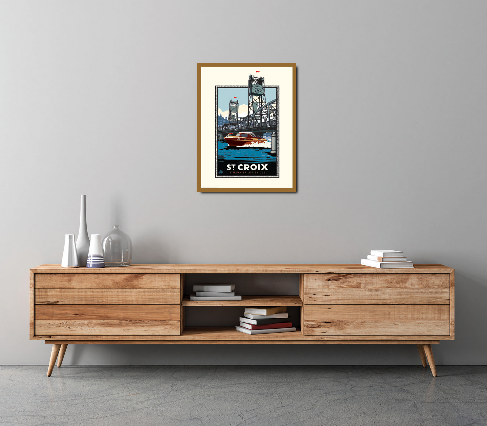 Landmark MN | St. Croix River Boating Art Print