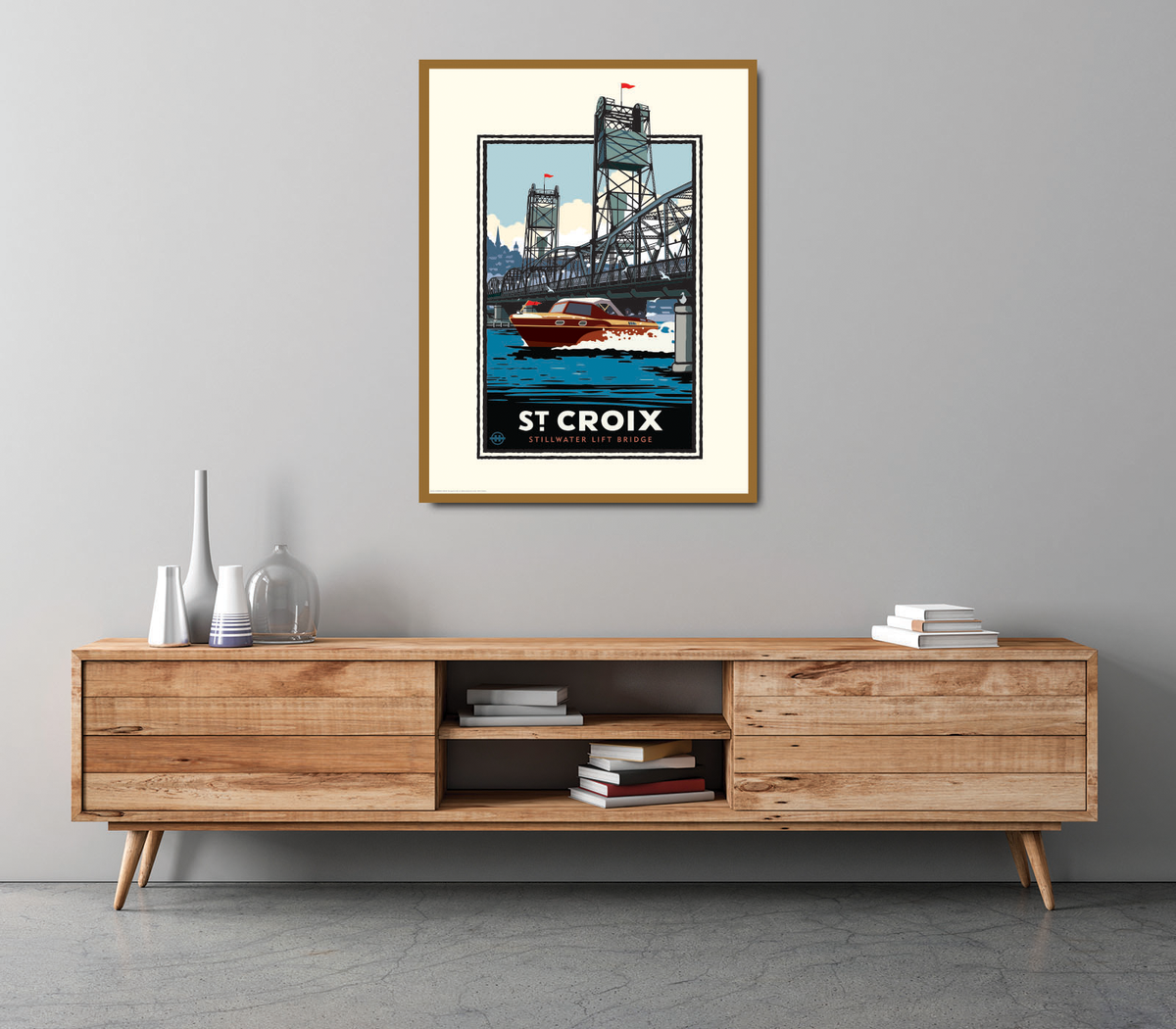 Landmark MN | St. Croix River Boating Art Print