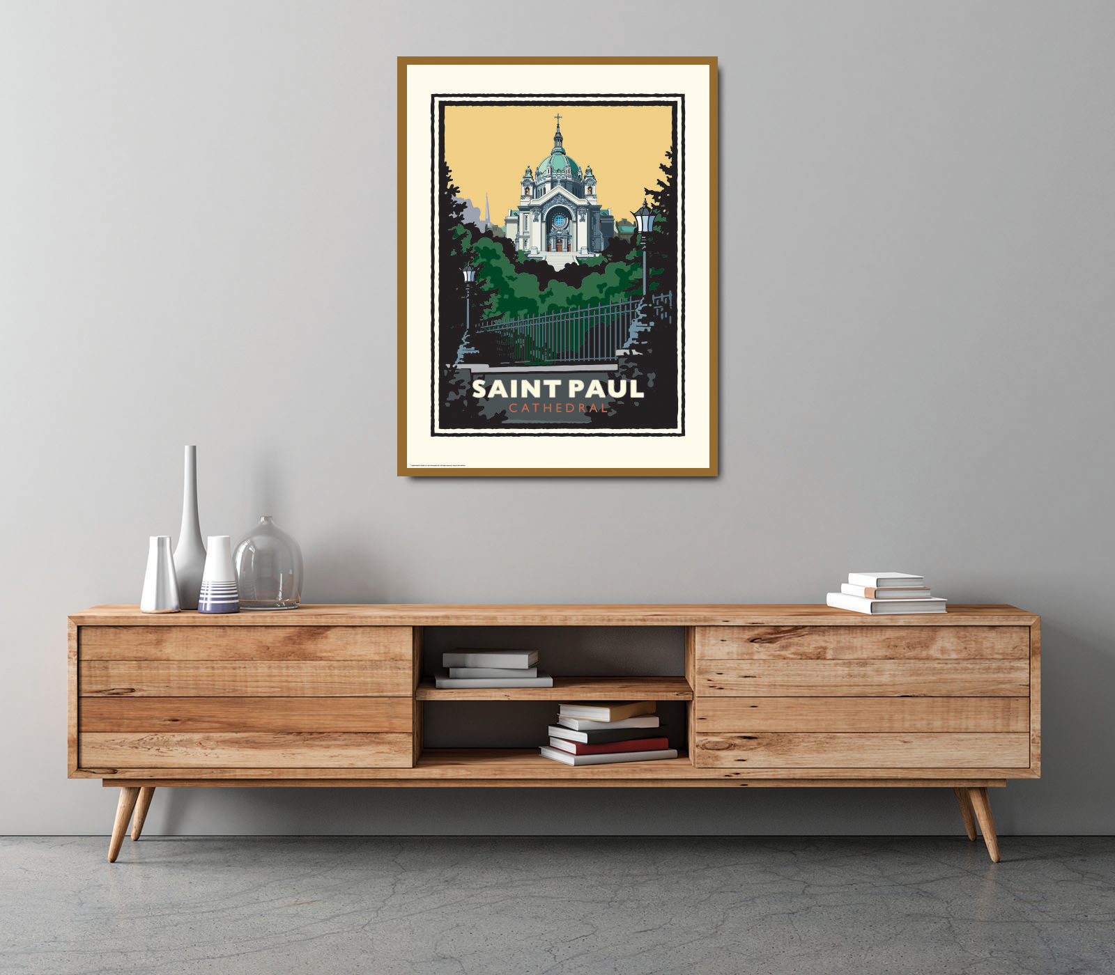Landmark MN | Saint Paul Cathedral Art Print