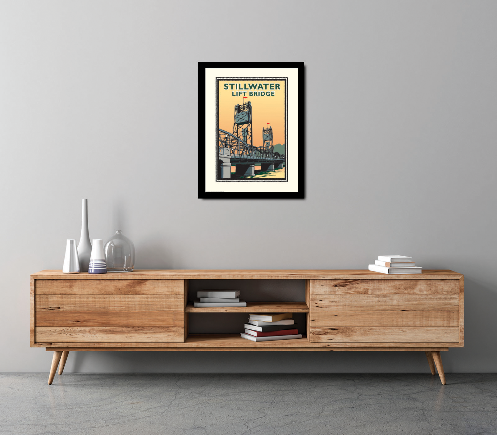 Landmark MN | Stillwater Lift Bridge Day Art Print