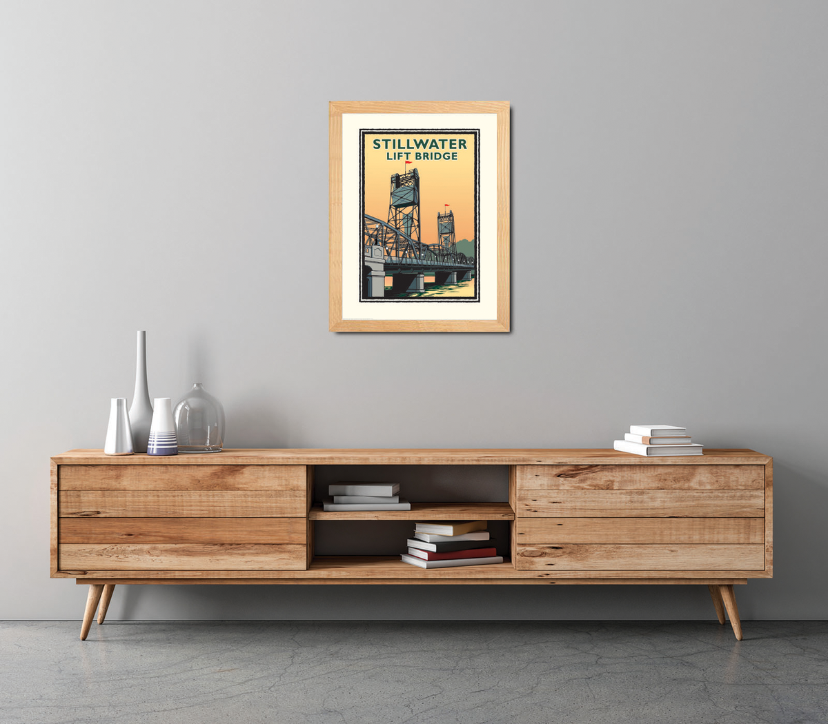 Landmark MN | Stillwater Lift Bridge Day Art Print