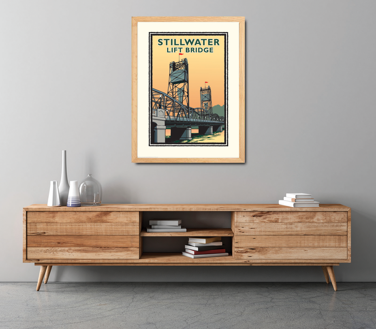 Landmark MN | Stillwater Lift Bridge Day Art Print