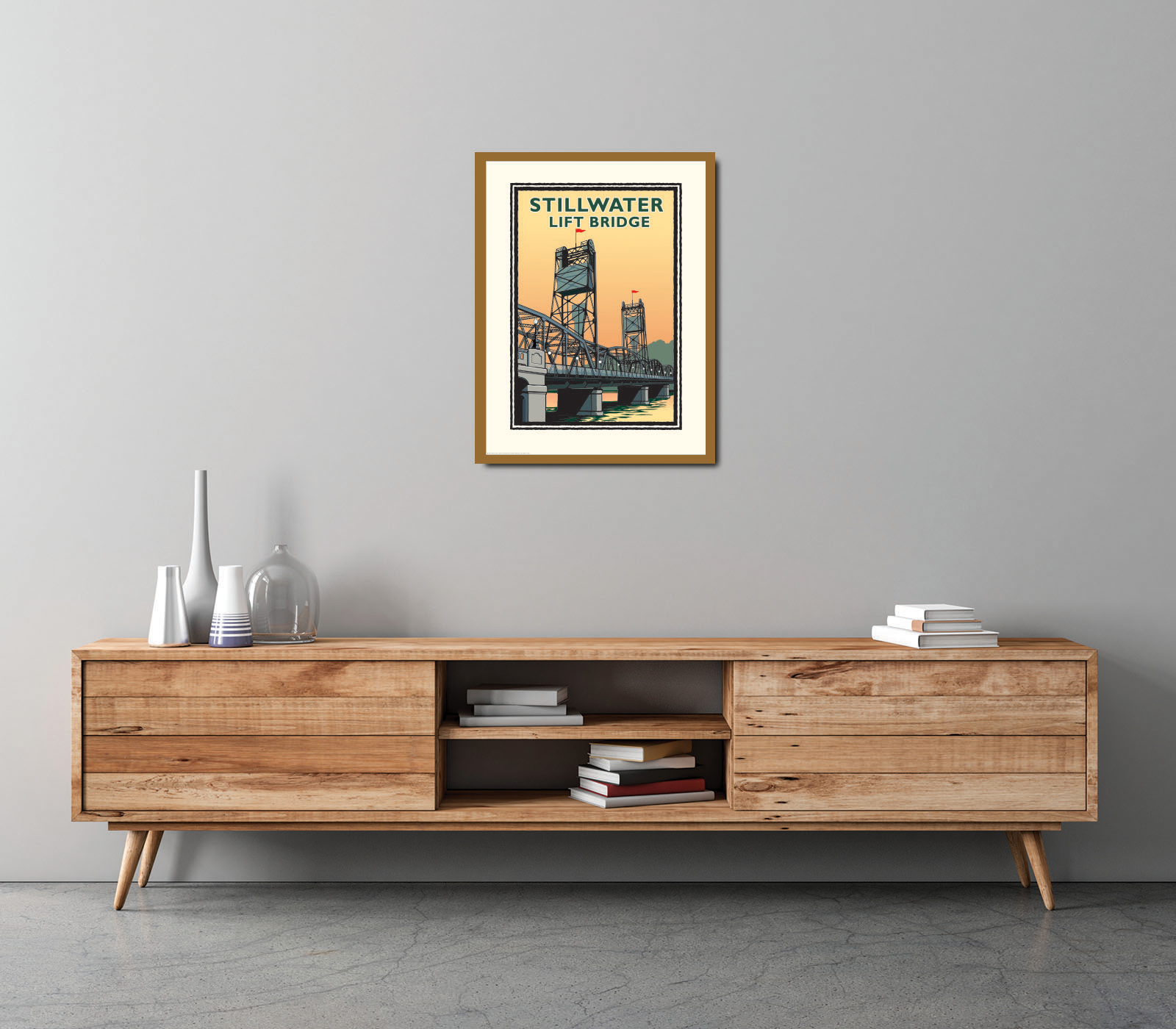 Landmark MN | Stillwater Lift Bridge Day Art Print