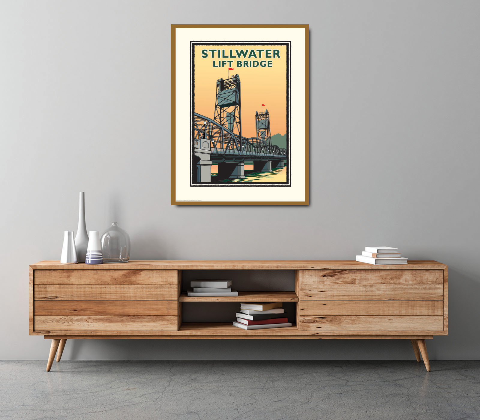 Landmark MN | Stillwater Lift Bridge Day Art Print