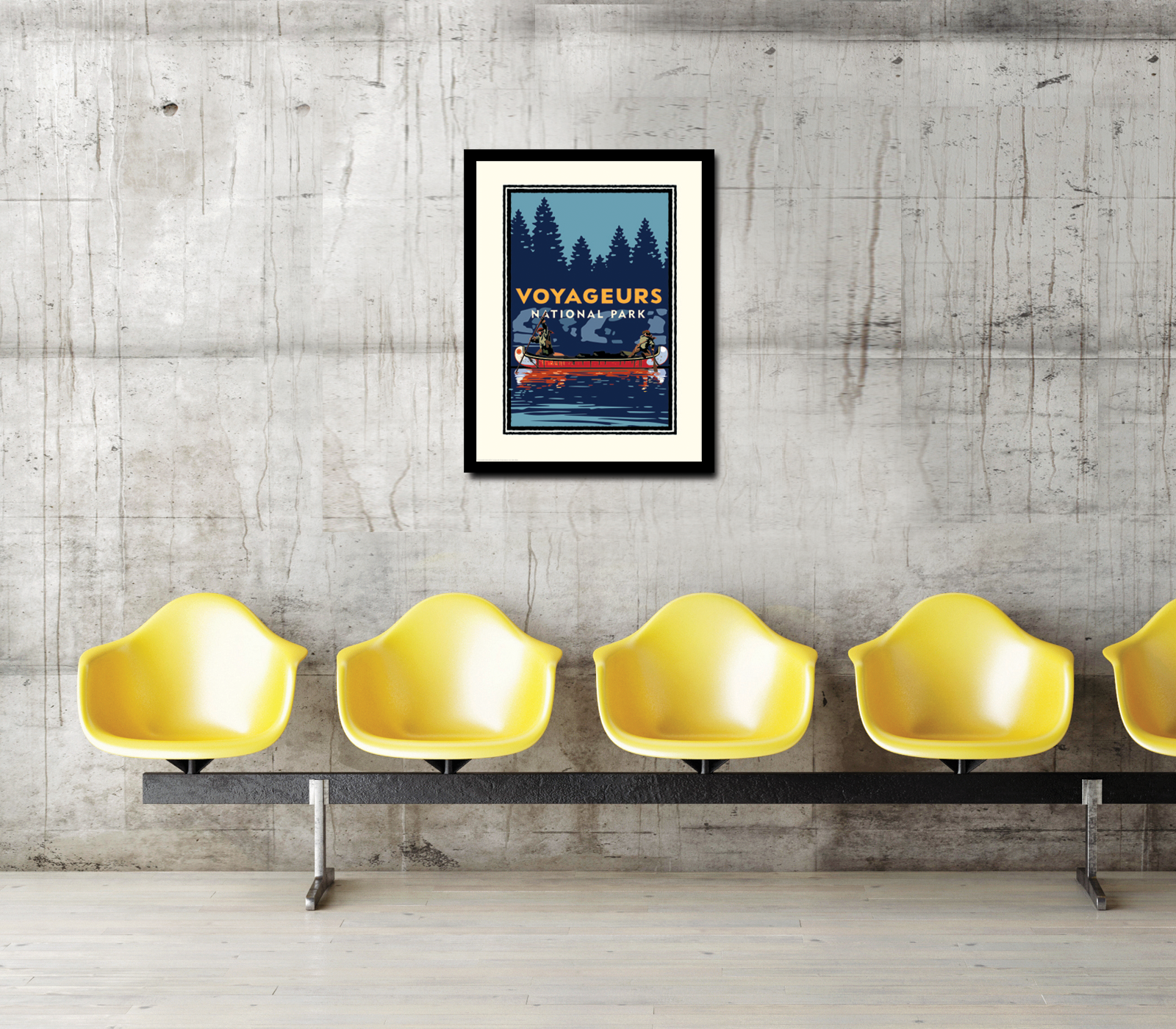 Landmark National Parks |  Voyageurs Canoe