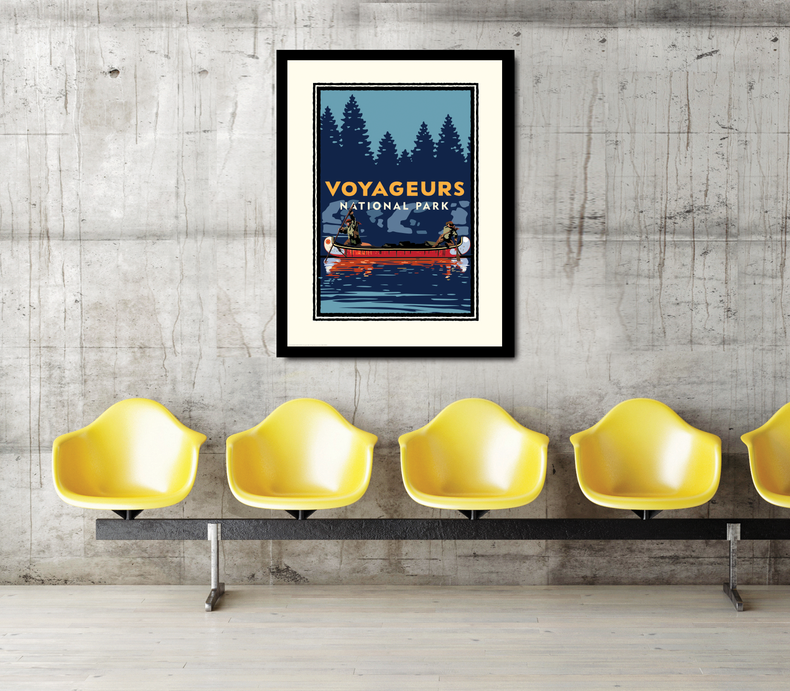 Landmark National Parks |  Voyageurs Canoe