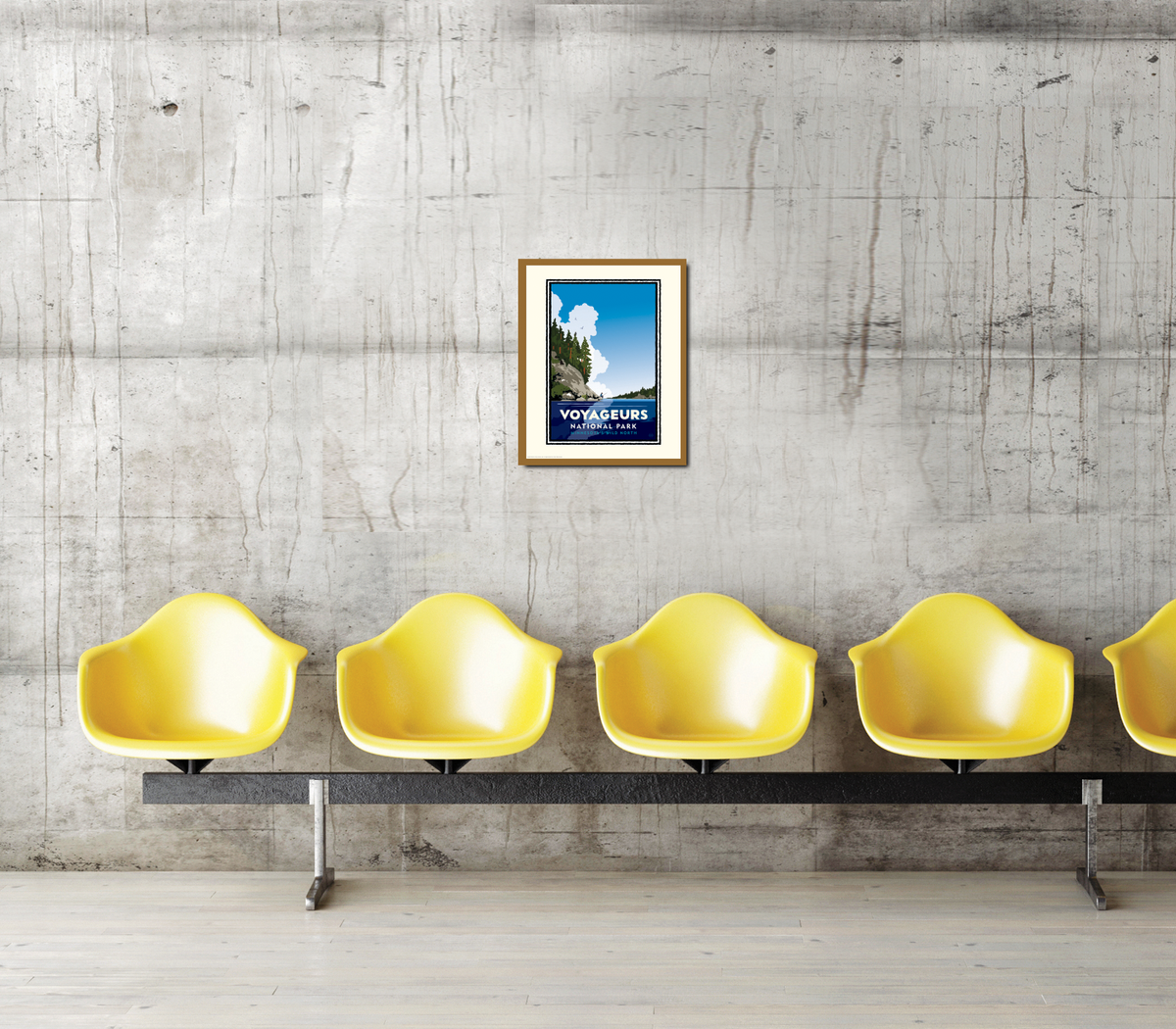 Landmark National Parks |  Voyageurs Blue Sky Fishing Art Print