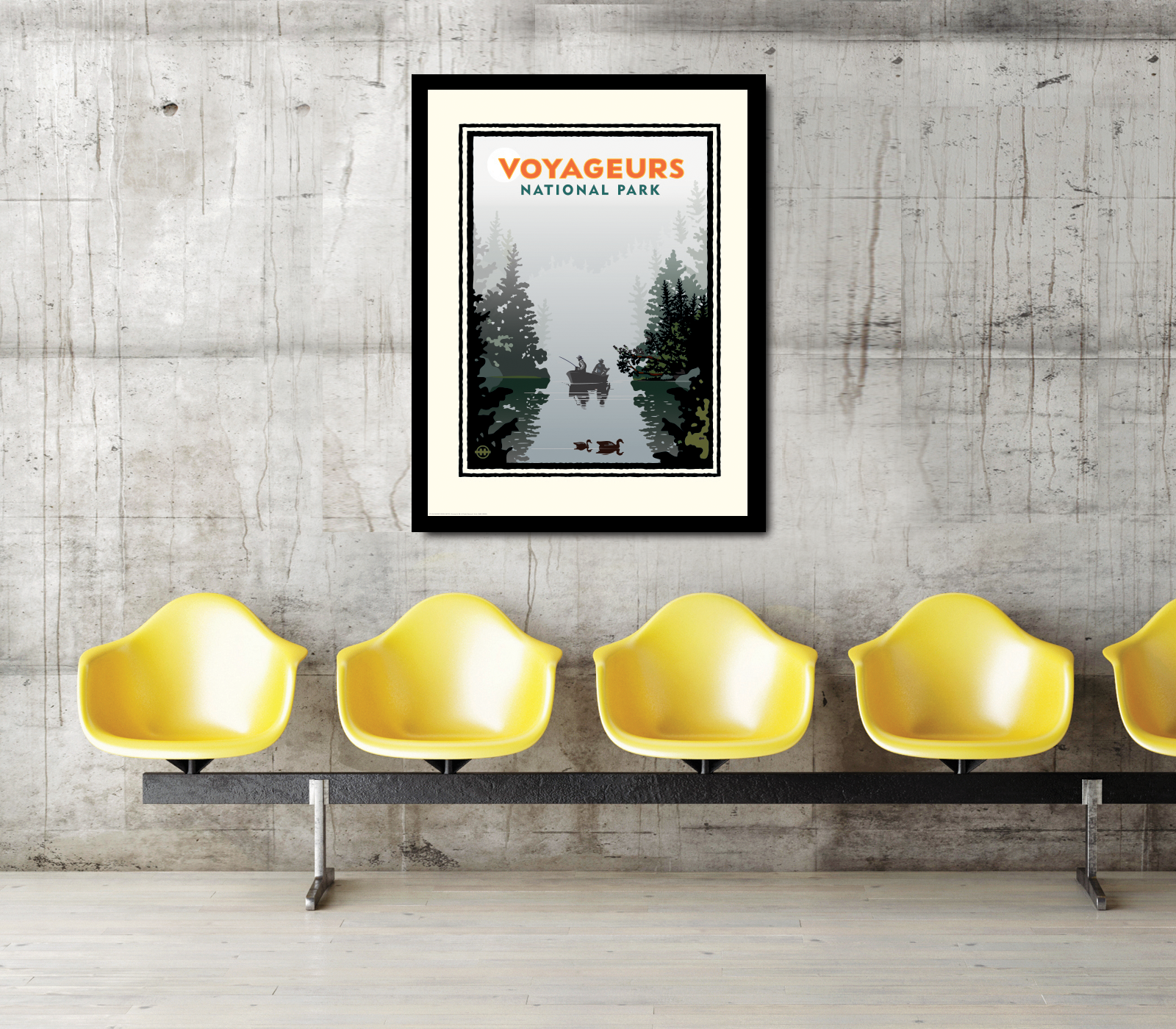 Landmark National Parks |  Voyageurs Misty Lake Art Print