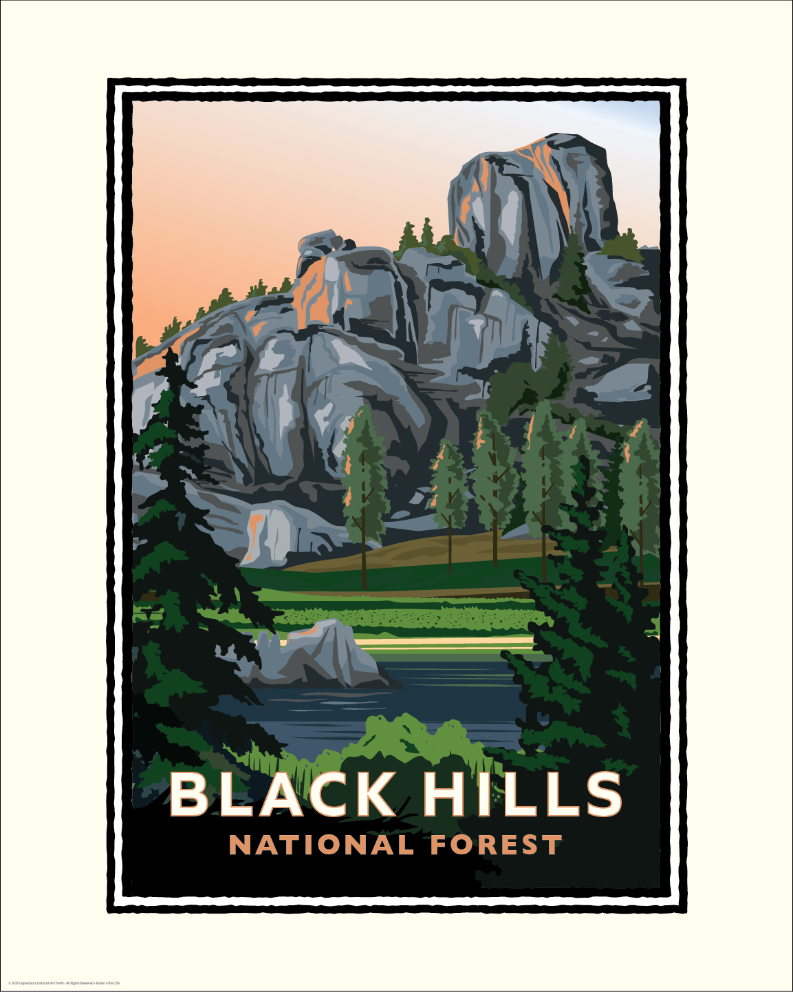 Landmark SD | Black Hills National Forest Art Print