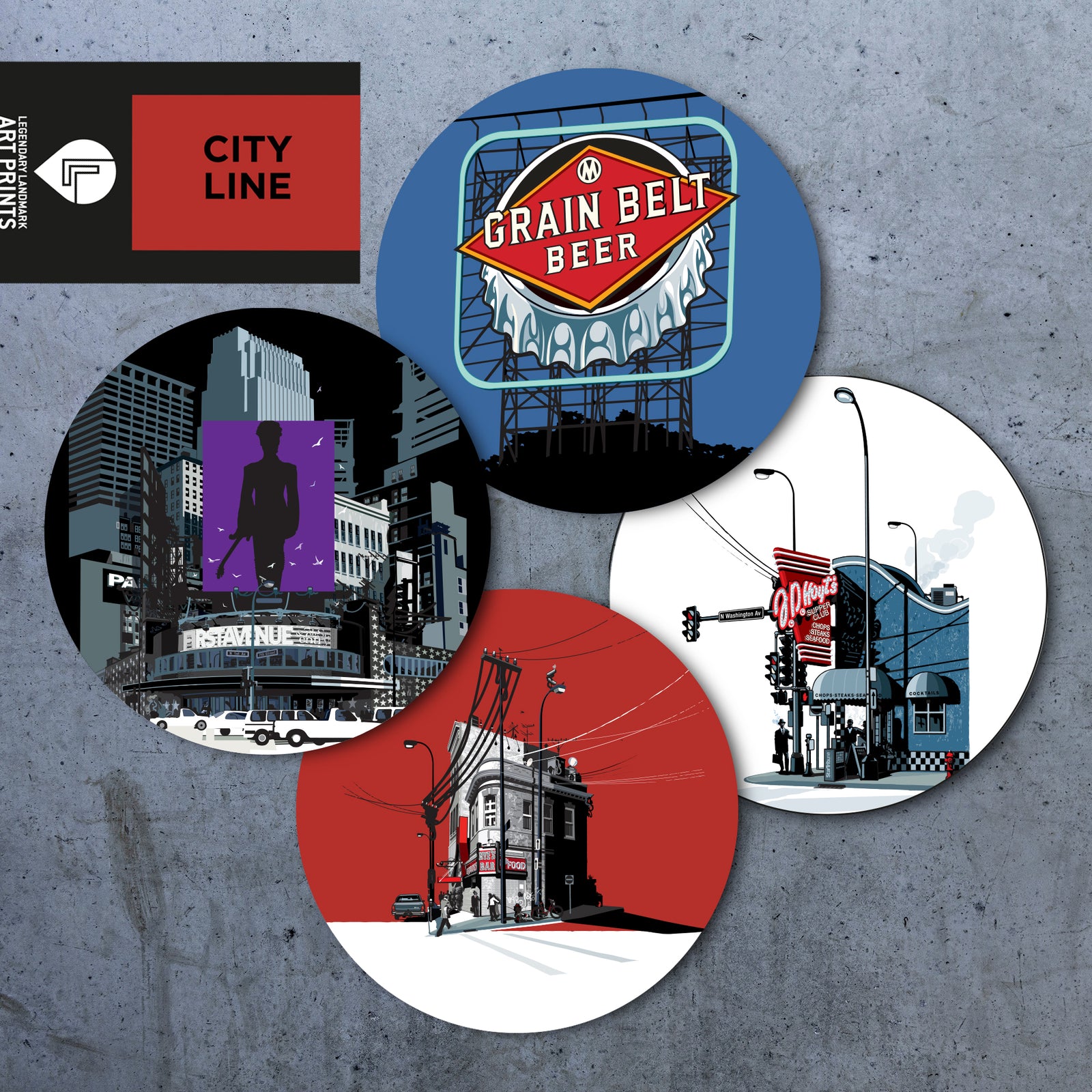 Landmark MN | City Line Coaster Set