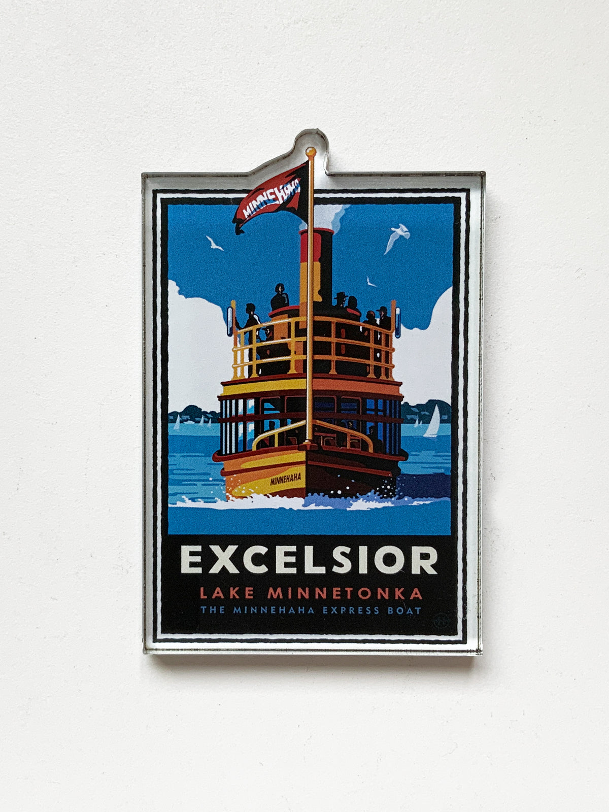 Landmark MN | Lake Minnetonka Excelsior Ferry Magnet