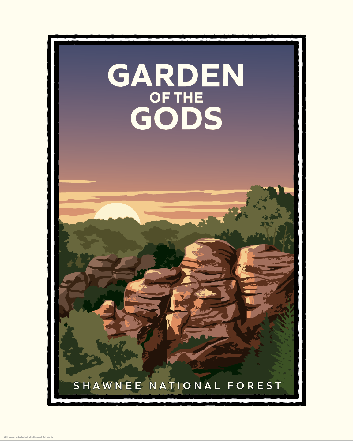 Landmark IL | Shawnee National Forest Garden of the Gods Art Print