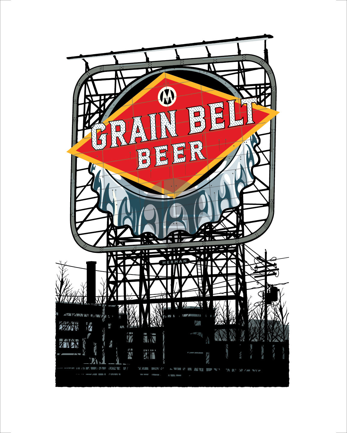 Landmark City MN | Grain Belt Sign Minneapolis
