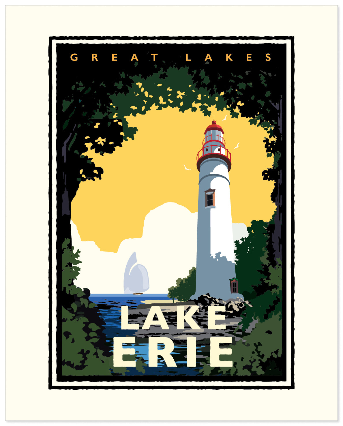 Lake Erie — Great Lakes Art Print