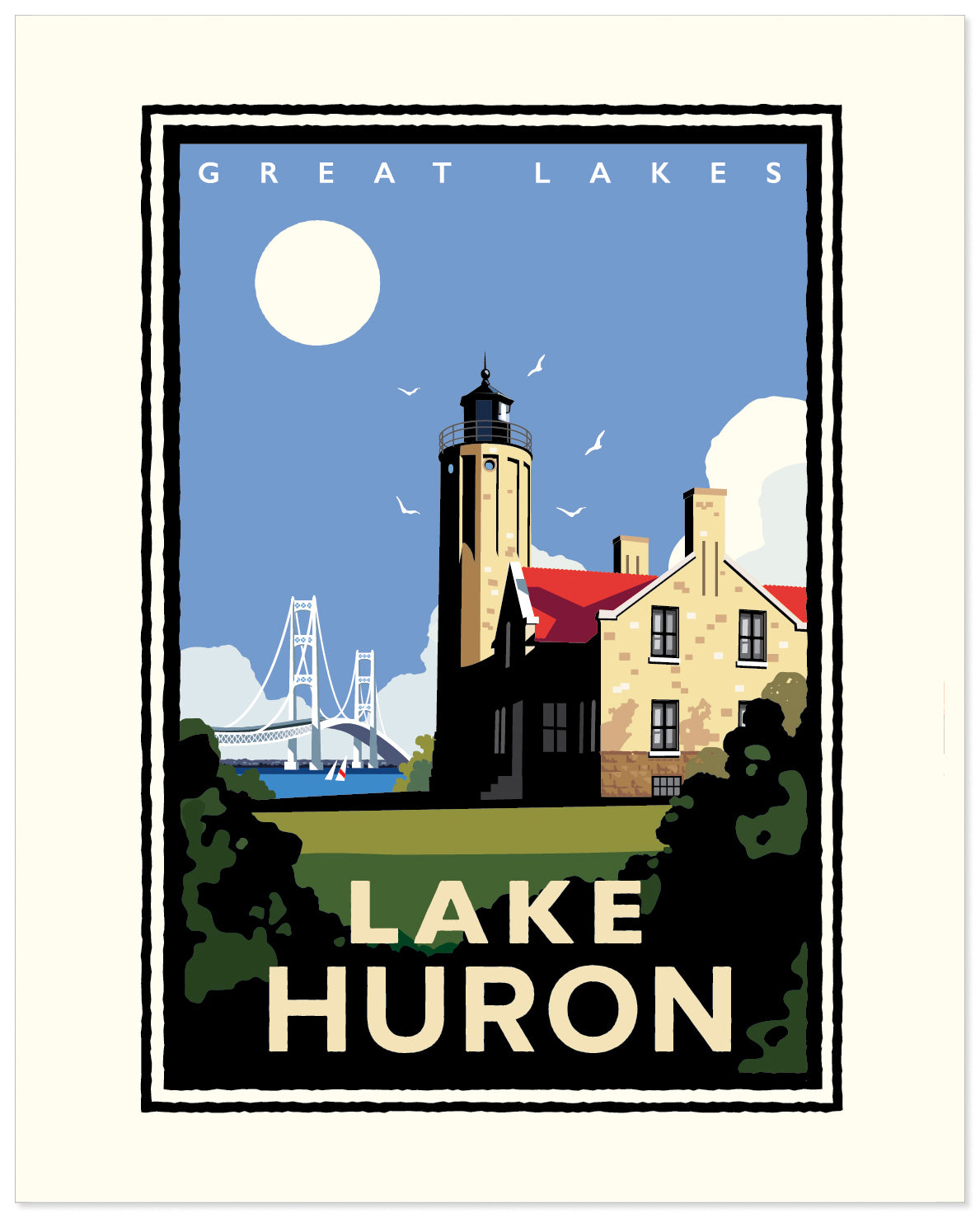 Lake Huron — Great Lakes Art Print