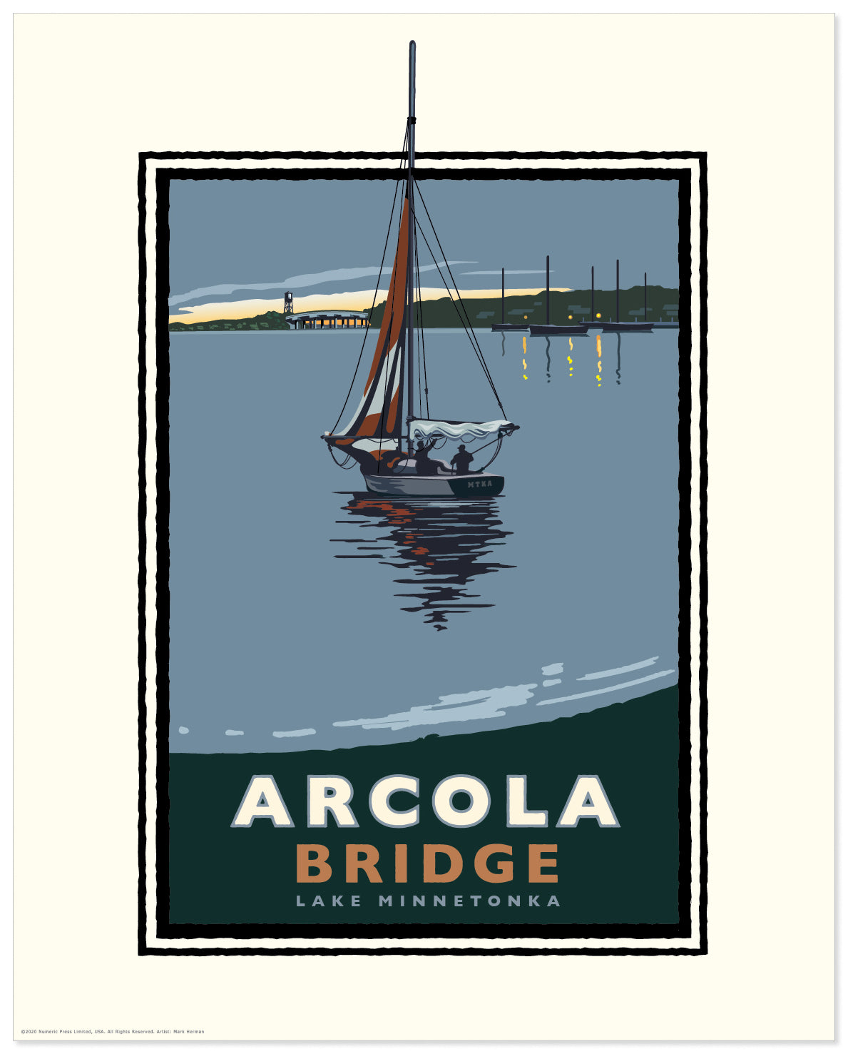 Lake Minnetonka Arcola Bridge — Minnesota Art Print