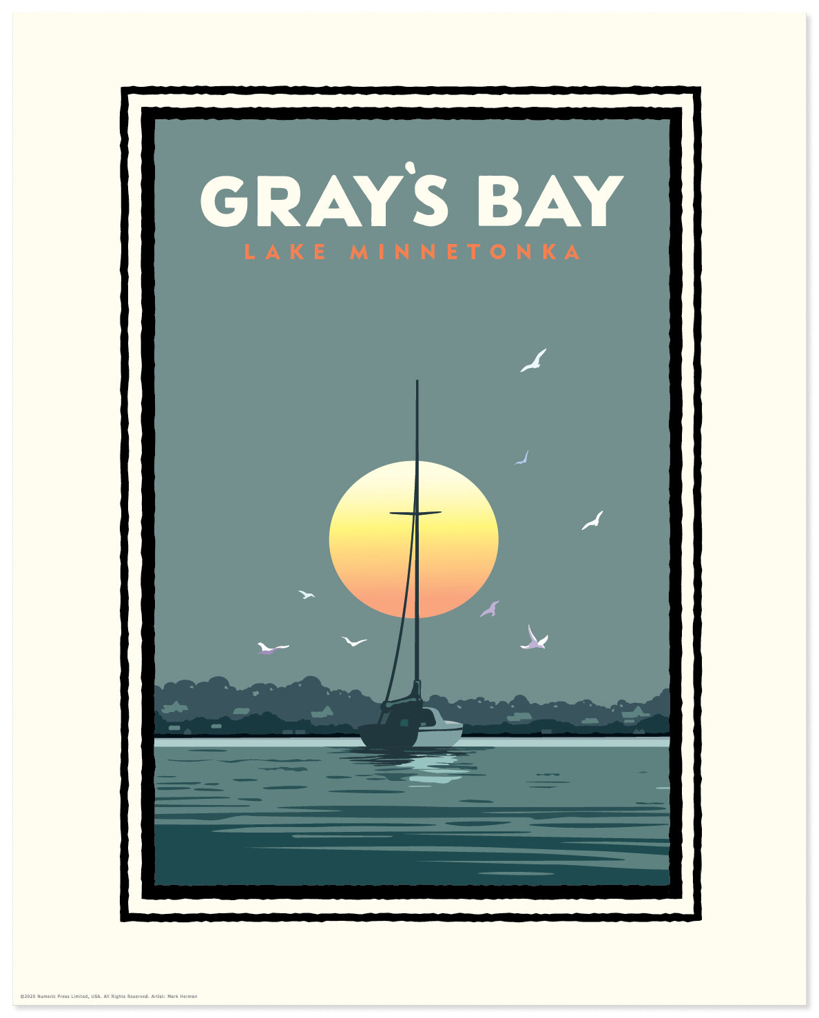 Lake Minnetonka Gray's Bay — Minnesota Art Print