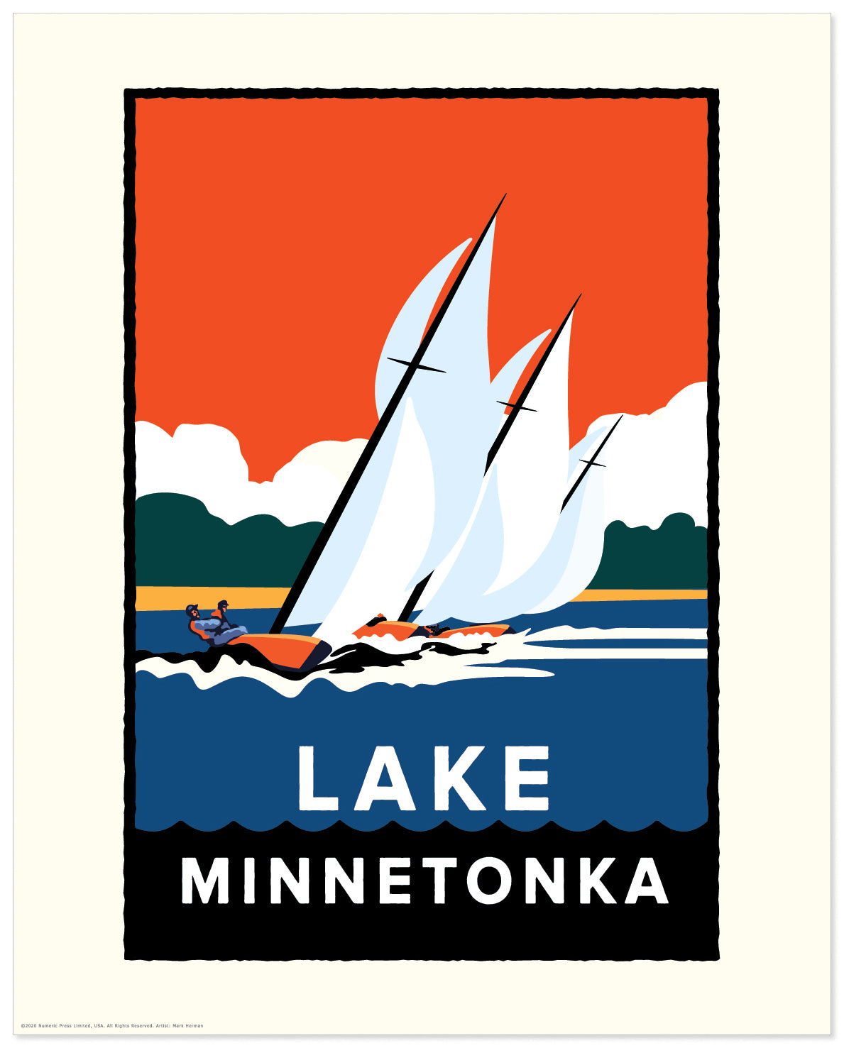 Lake Minnetonka Regatta — Minnesota Art Print