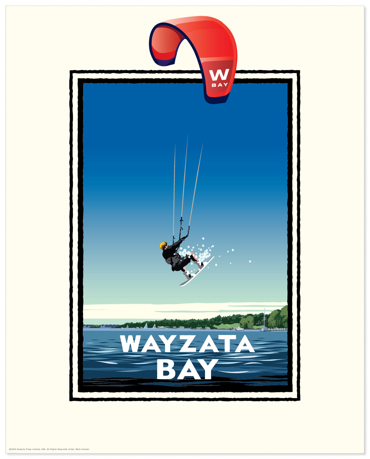 Landmark MN | Lake Minnetonka Wayzata Bay Art Print