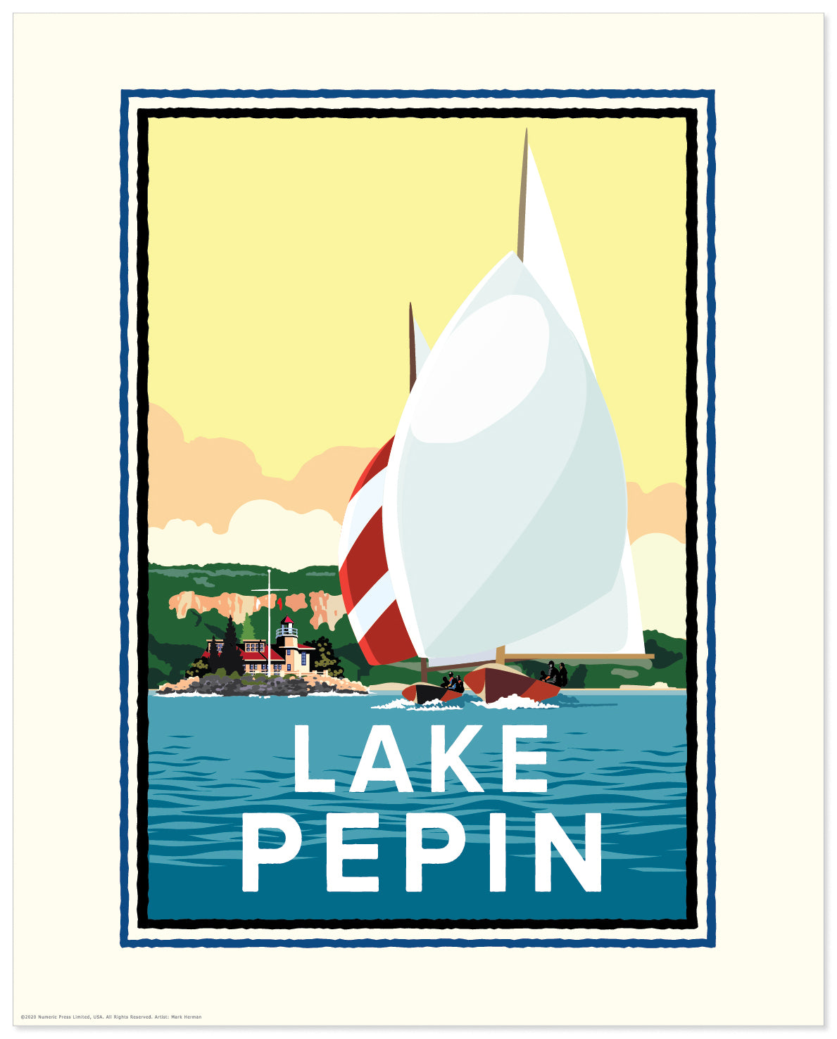 Lake Pepin — Minnesota Art Print