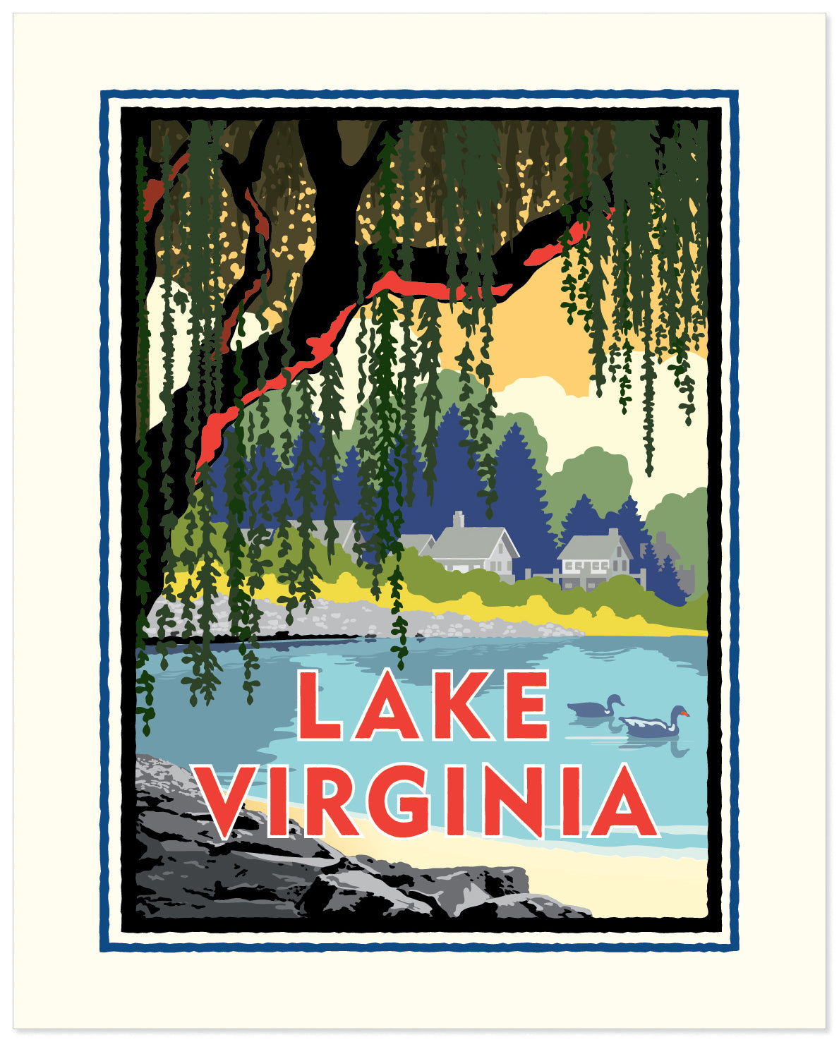 Landmark MN | Lake Virginia Art Print