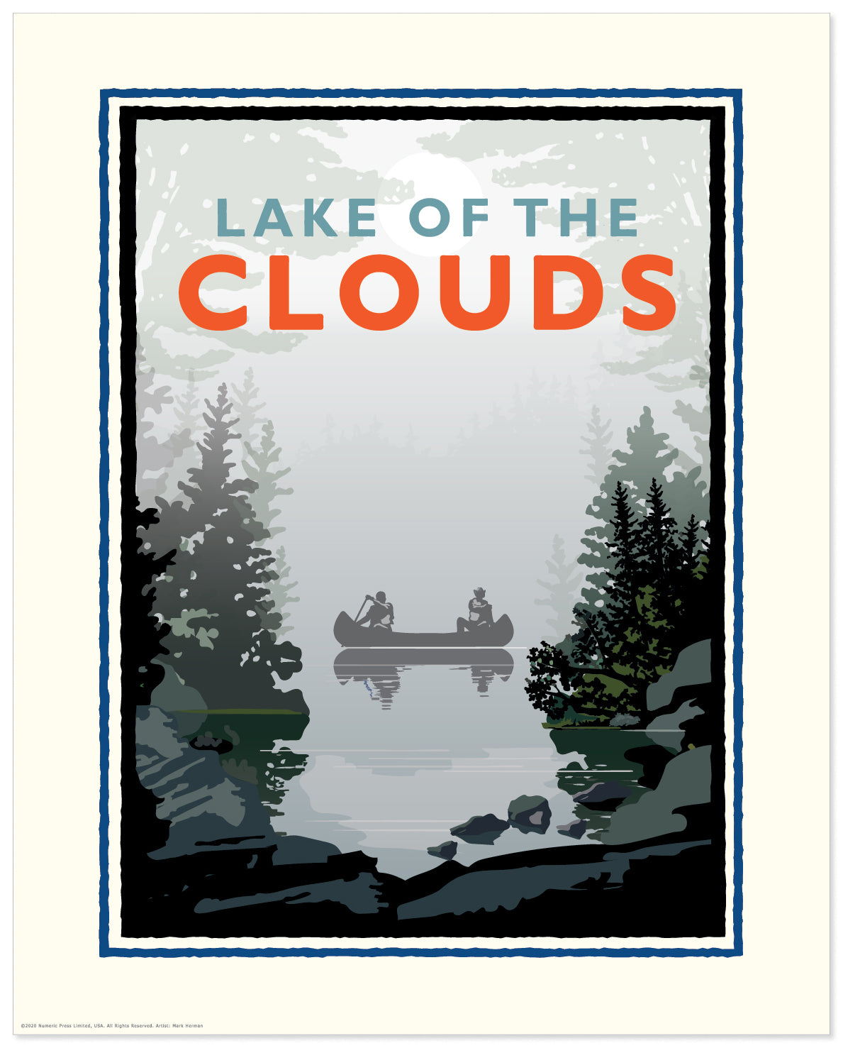 Landmark MI | Lake of the Clouds Art Print