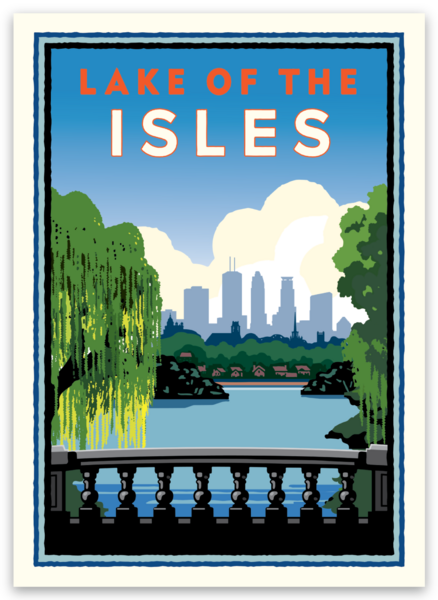 Minneapolis Lakes Sticker