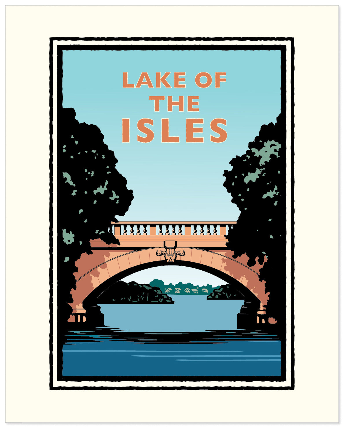 Landmark MN | Lake of the Isles Day Art Print