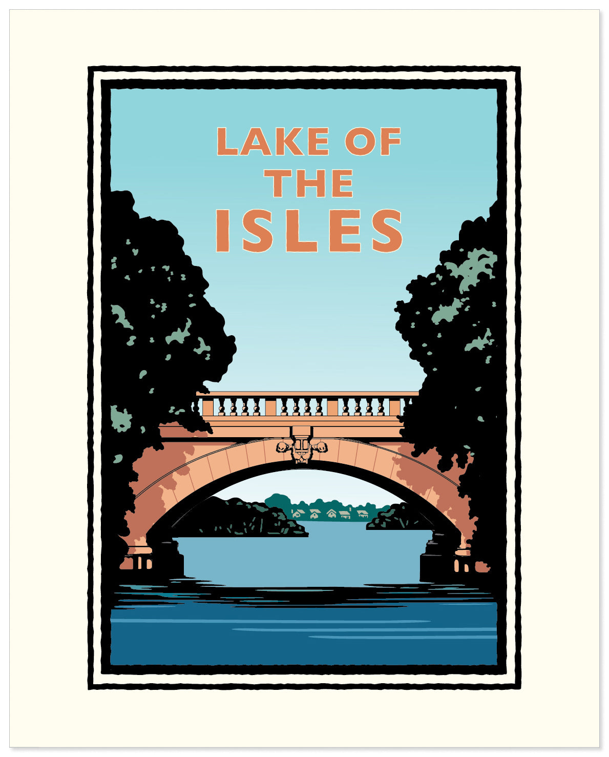 Lake of the Isles Day — Minnesota Art Print