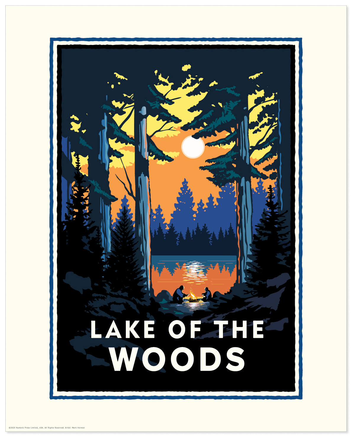 Landmark MN | Lake of the Woods Art Print