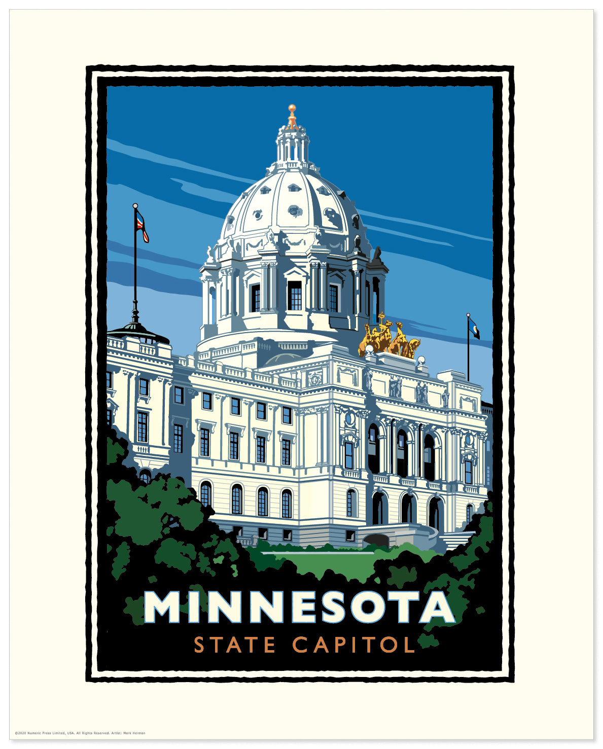 Minnesota State Capitol — Minnesota Art Print