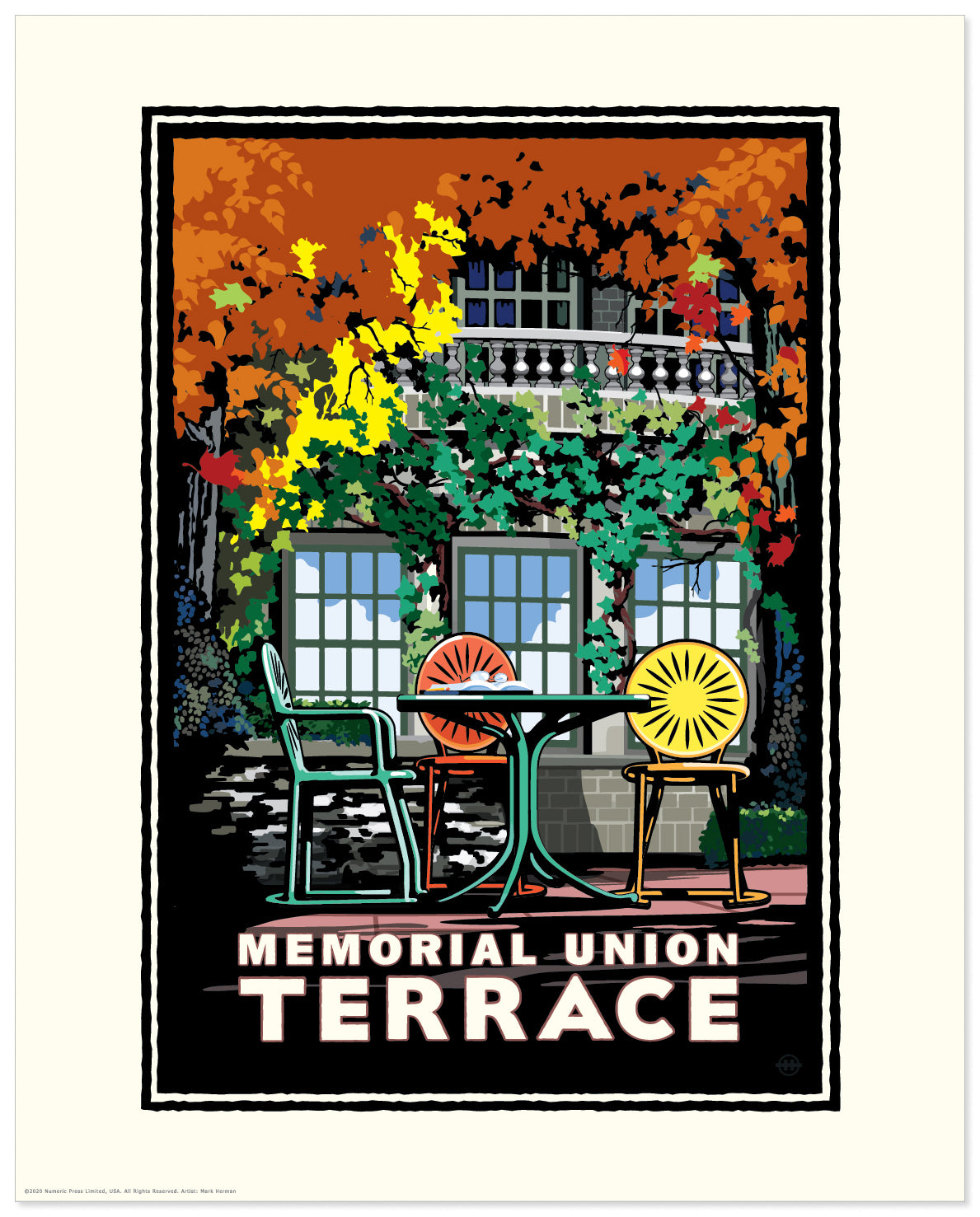 Landmark WI | UW Madison Memorial Union Art Print