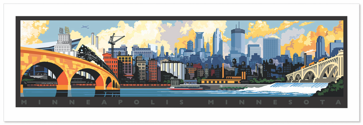 Landmark MN | Minneapolis Skyline Giclee Art Print