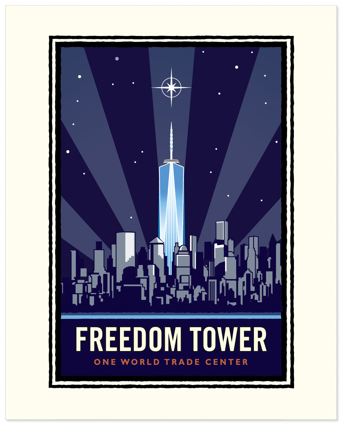 Landmark NY | Freedom Tower - One World Trade Center NYC Art Print