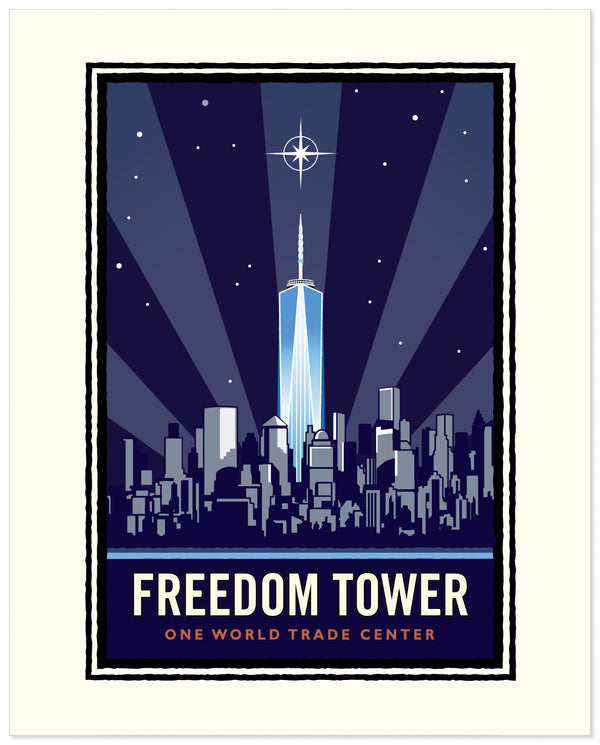 Freedom Tower — New York Art Print - Legendary Landmark Art Prints