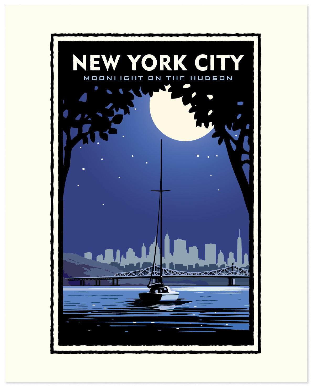 Landmark NY | New York City Moonlight