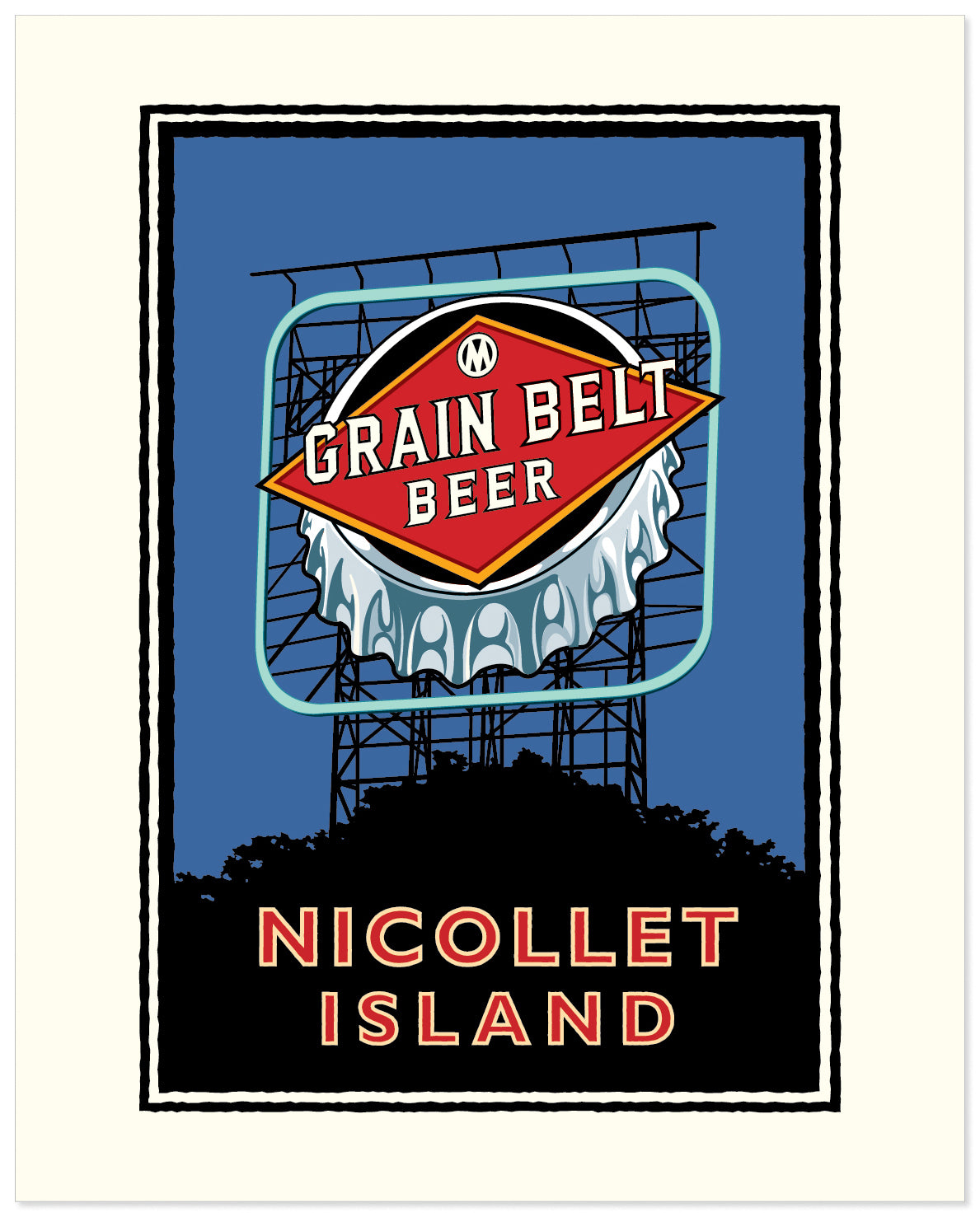 Landmark MN | Nicollet Island Grain Belt Bridge