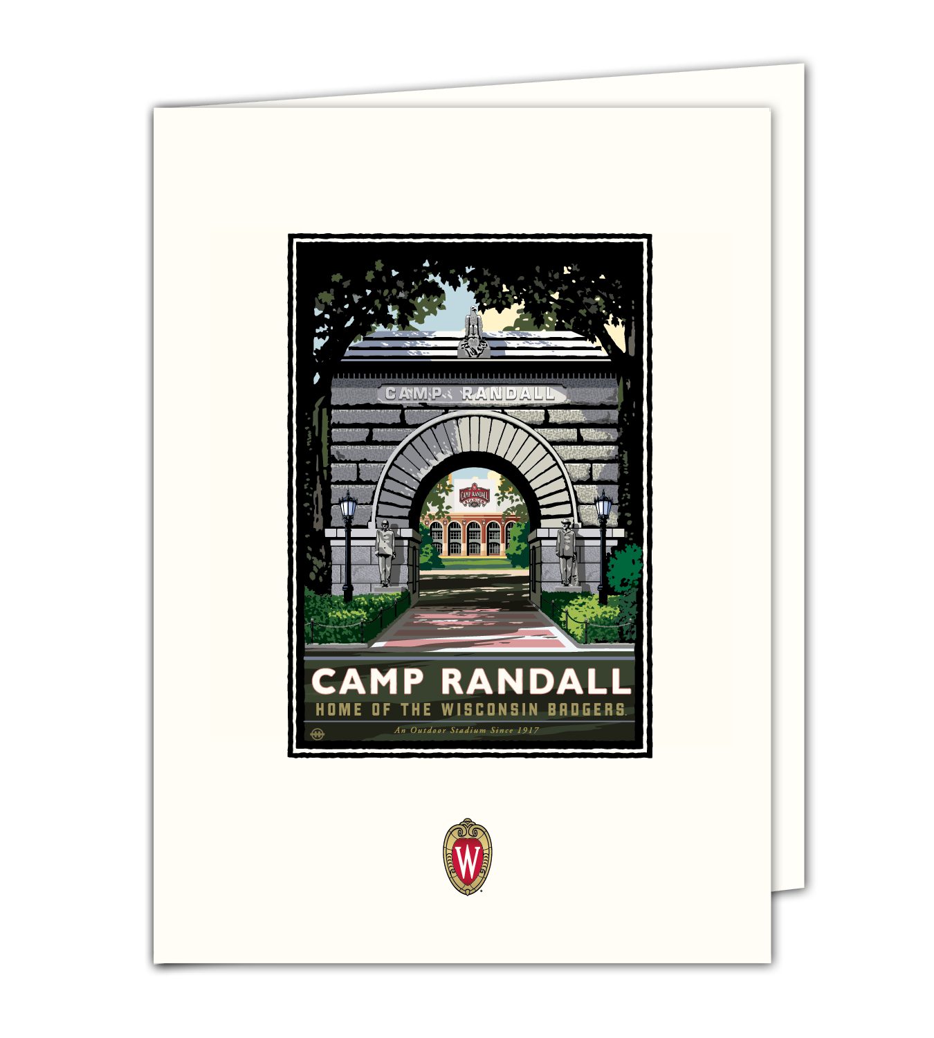 Landmark University | UW-Madison Badgers Camp Randall Arch Print