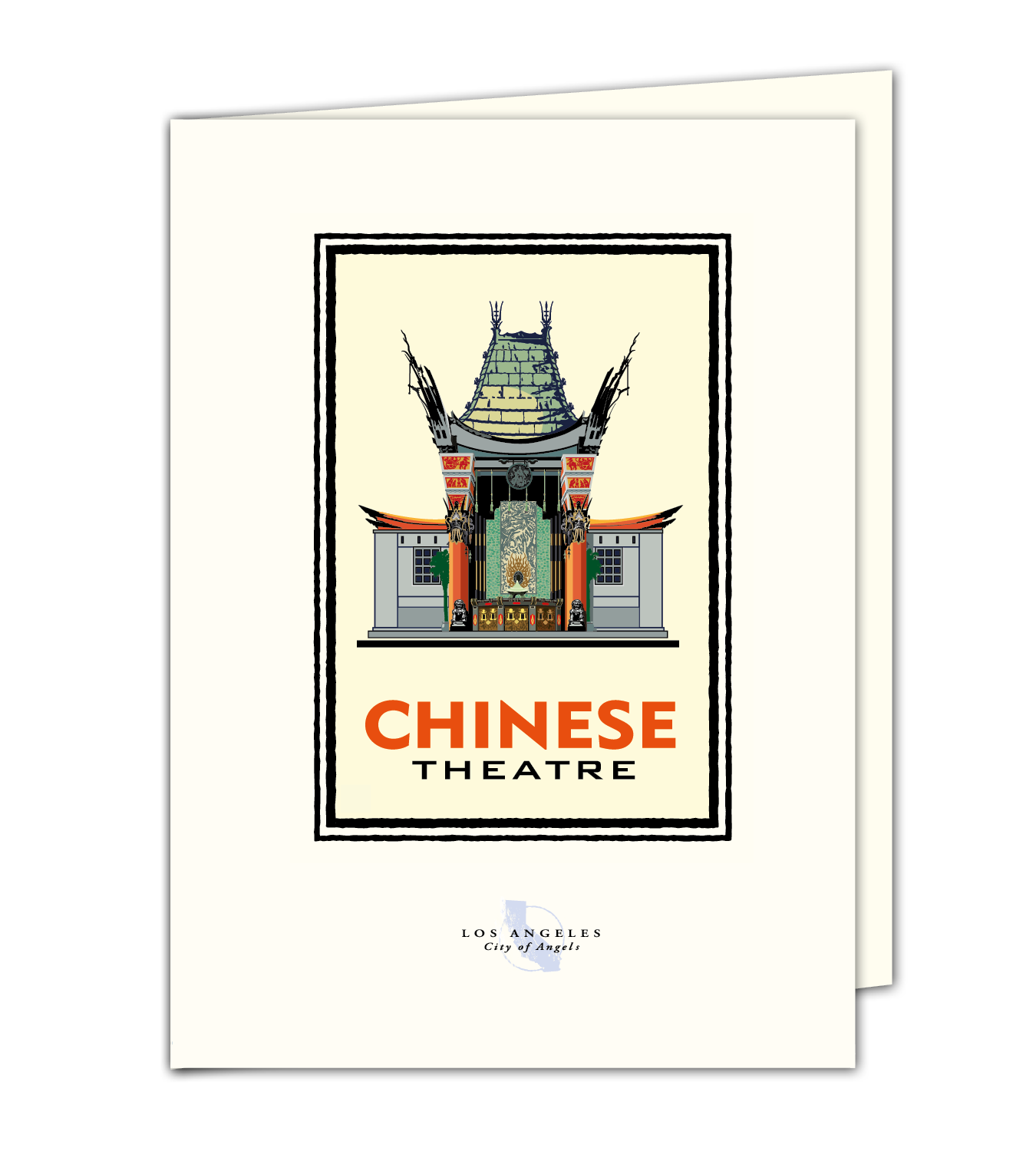 Landmark CA | Chinese Theater Yellow Hollywood Giclee Print