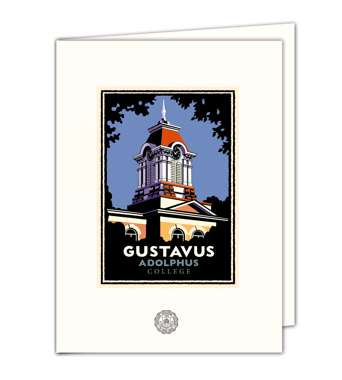 Landmark MN | Gustavus Old Main Tower Art Print